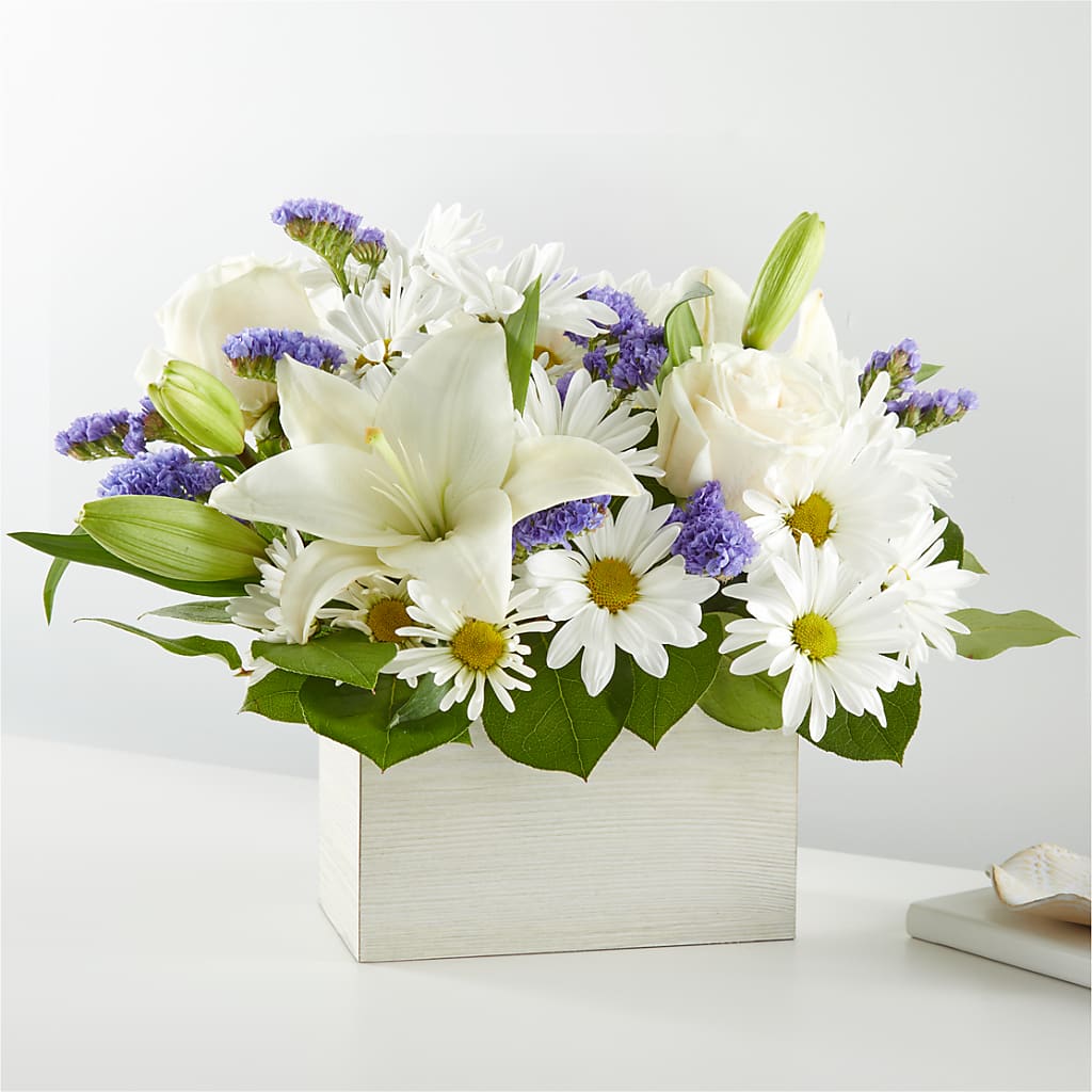 Beyond Blue Box Bouquet – PASSMORE'S FLOWERS, Brantford ON