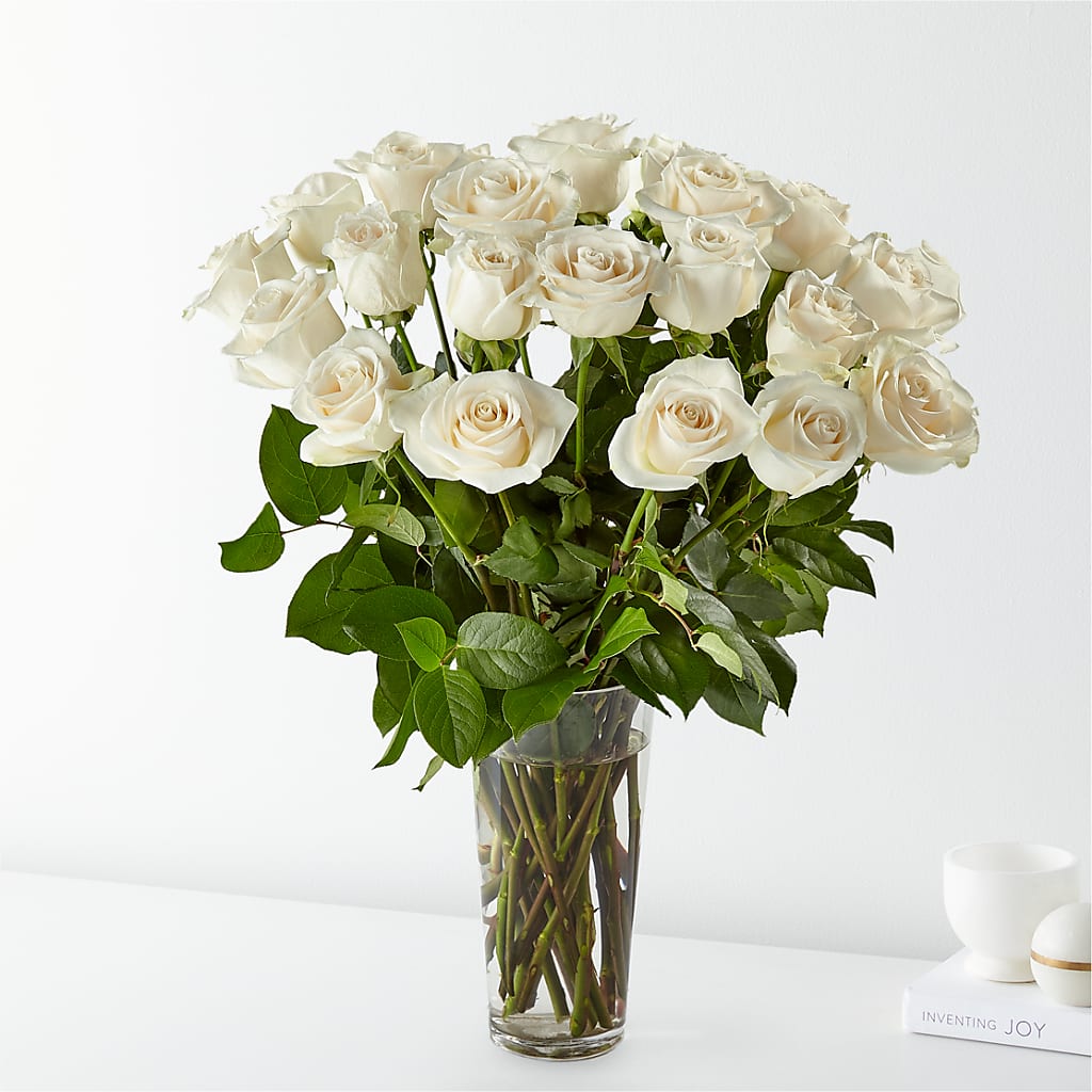 Long Stem White Rose Bouquet – PASSMORE'S FLOWERS, Brantford ON