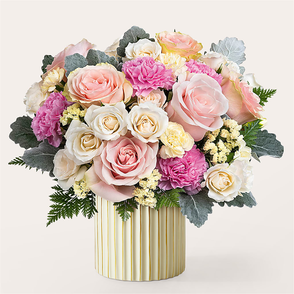 Blissful Moments Bouquet with Ivory Vase – PASSMORE'S FLOWERS, Brantford ON