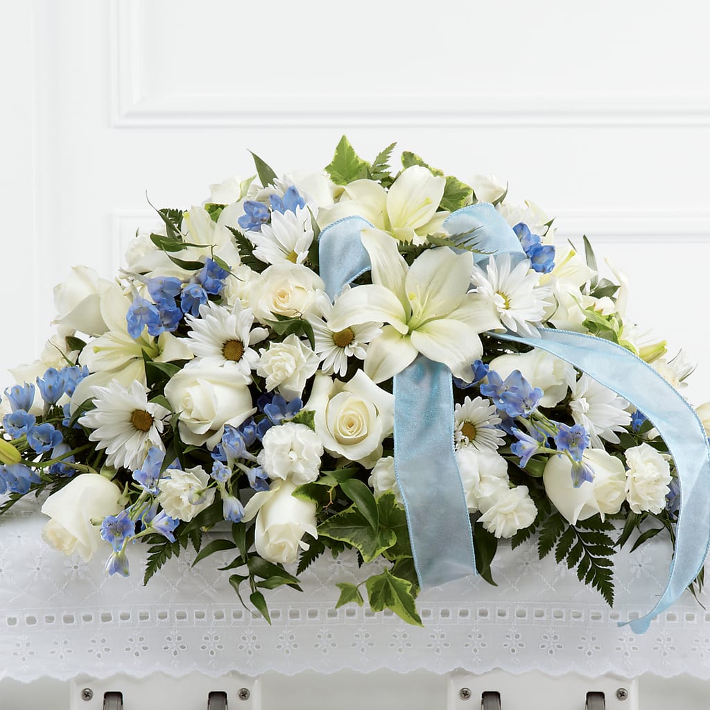 Tender Treasure Casket Spray – PASSMORE'S FLOWERS, Brantford ON