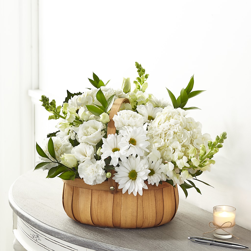 Pure Ivory Basket – PASSMORE'S FLOWERS, Brantford ON