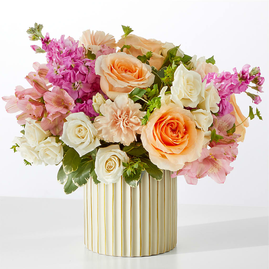 Paradise Bouquet with Ivory Vase – PASSMORE'S FLOWERS, Brantford ON