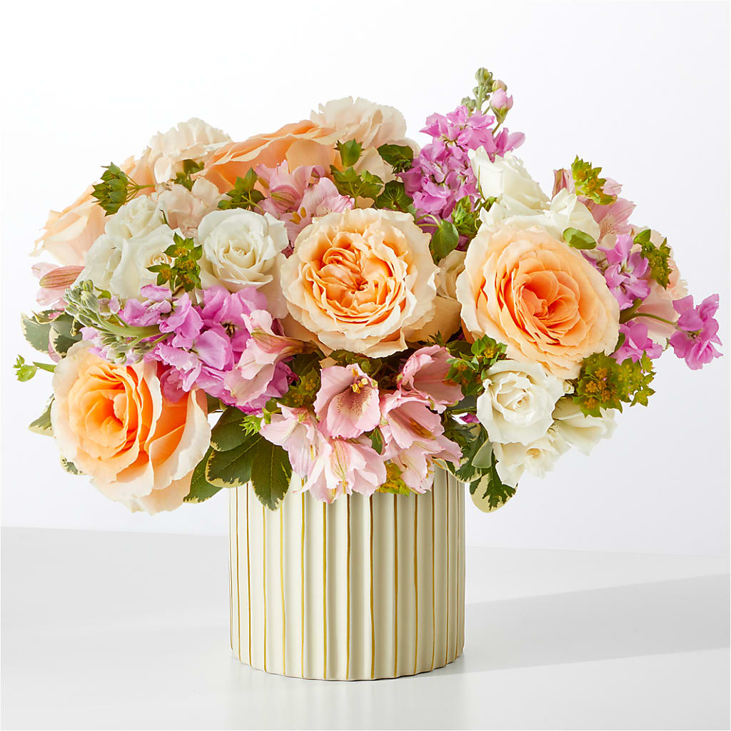 Paradise Bouquet with Ivory Vase – PASSMORE'S FLOWERS, Brantford ON