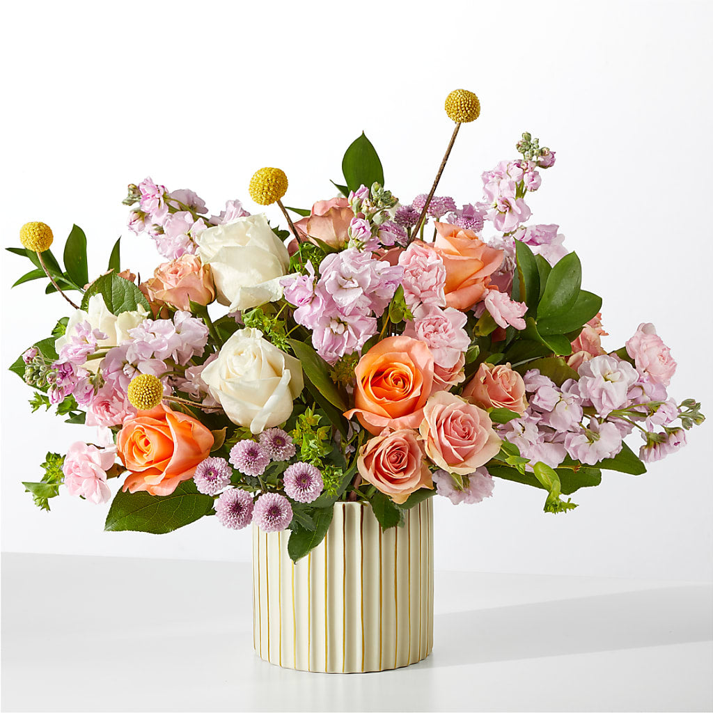 French Market Bouquet with Ivory Vase – PASSMORE'S FLOWERS, Brantford ON