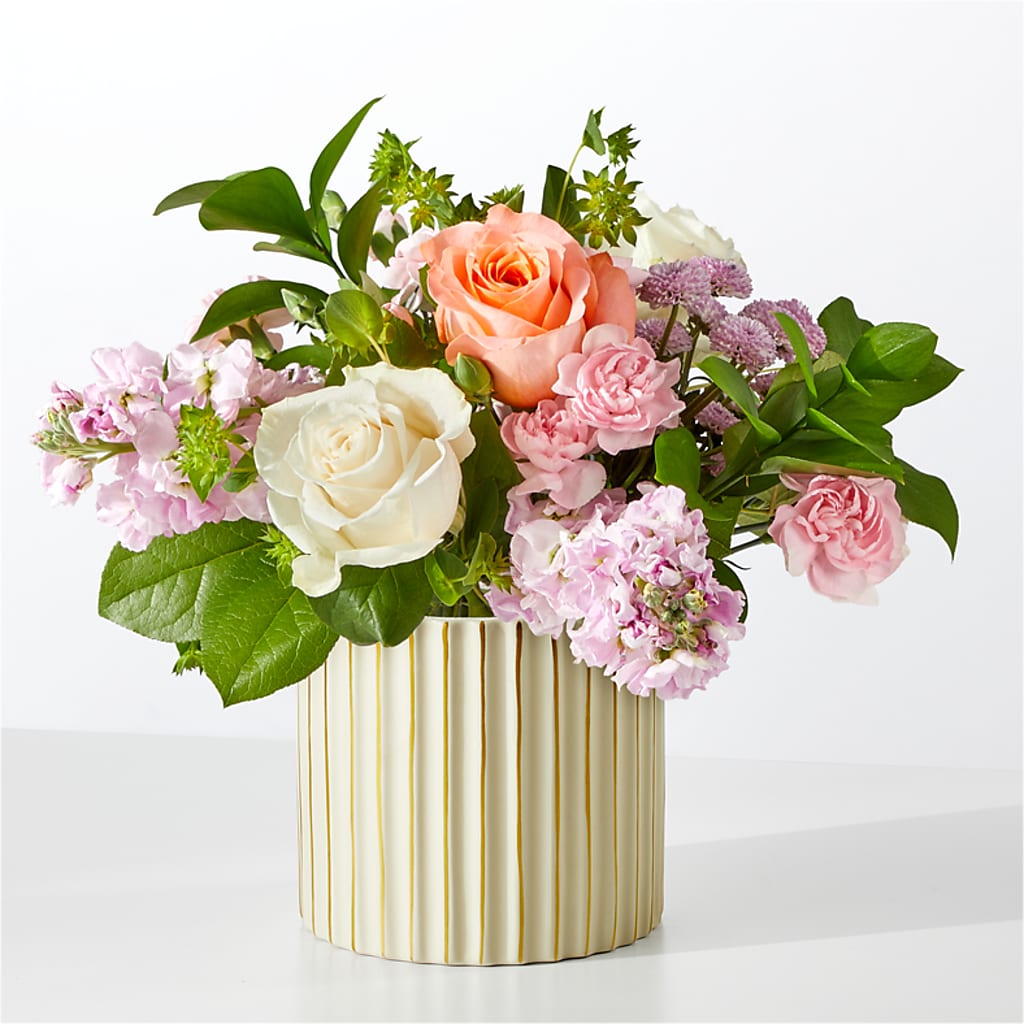 French Market Bouquet with Ivory Vase – PASSMORE'S FLOWERS, Brantford ON