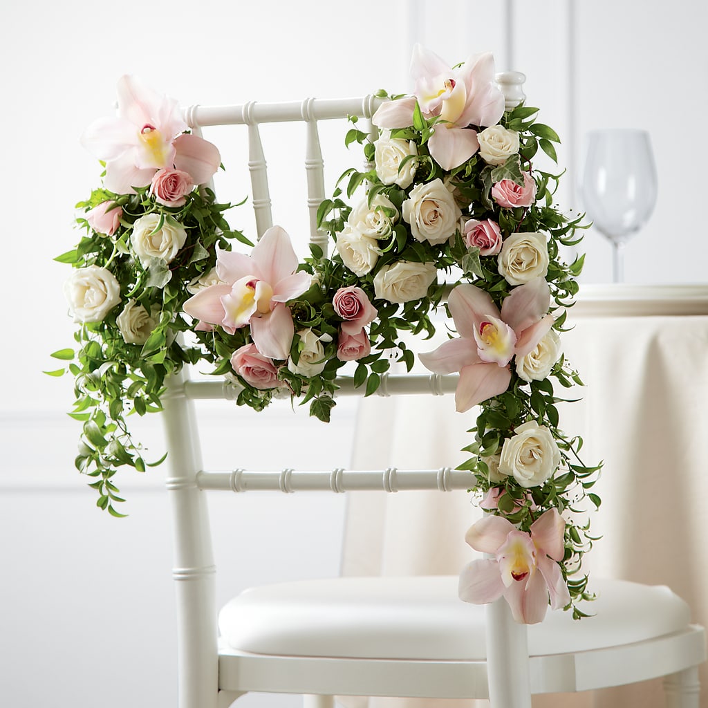 Orchid Rose Chair Décor – PASSMORE'S FLOWERS, Brantford ON