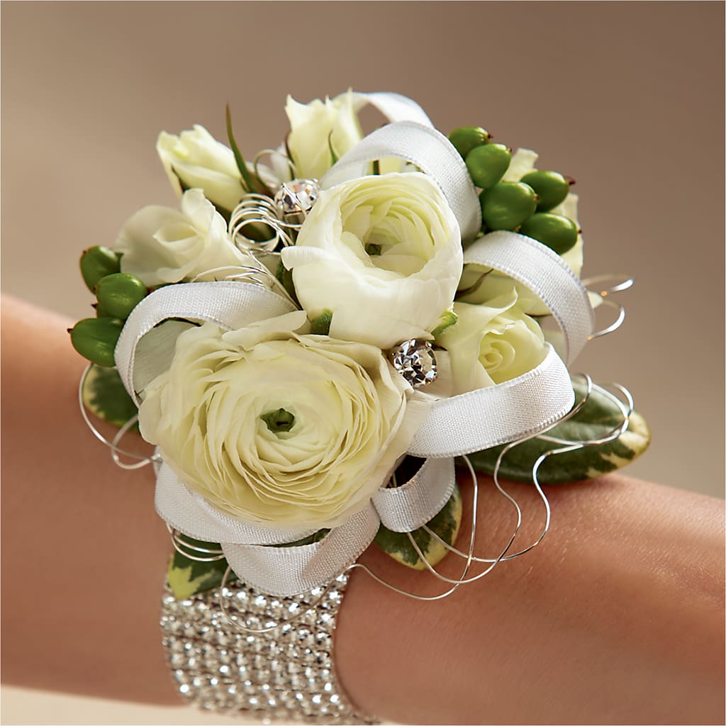 White Wedding Corsage – PASSMORE'S FLOWERS, Brantford ON