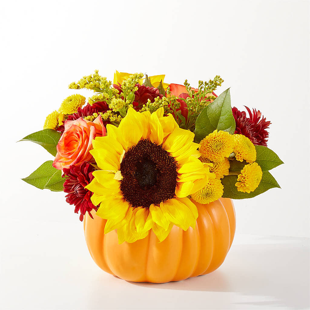 Golden Gourd Pumpkin Bouquet – PASSMORE'S FLOWERS, Brantford ON