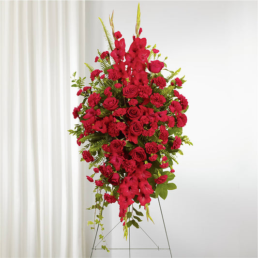 From the Heart Standing Spray – PASSMORE'S FLOWERS, Brantford ON