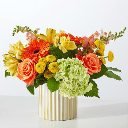 Autumn Sunshine Bouquet with Ivory Vase – PASSMORE'S FLOWERS, Brantford ON
