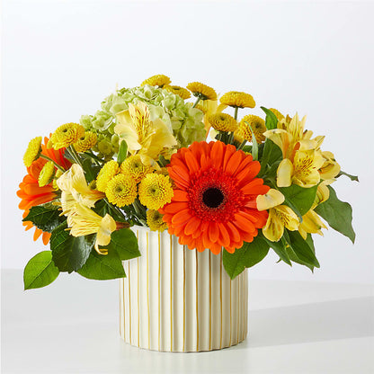 Autumn Sunshine Bouquet with Ivory Vase – PASSMORE'S FLOWERS, Brantford ON