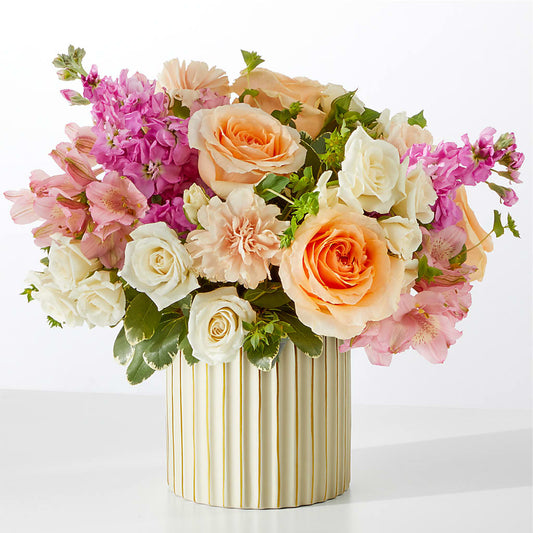 Paradise Bouquet with Ivory Vase – PASSMORE'S FLOWERS, Brantford ON