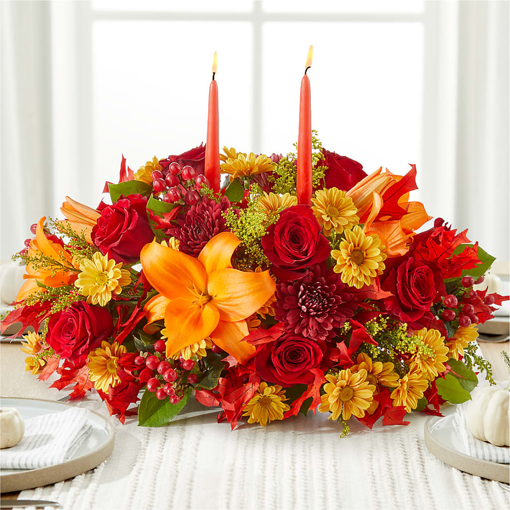 Autumn's Embrace Centerpiece – PASSMORE'S FLOWERS, Brantford ON